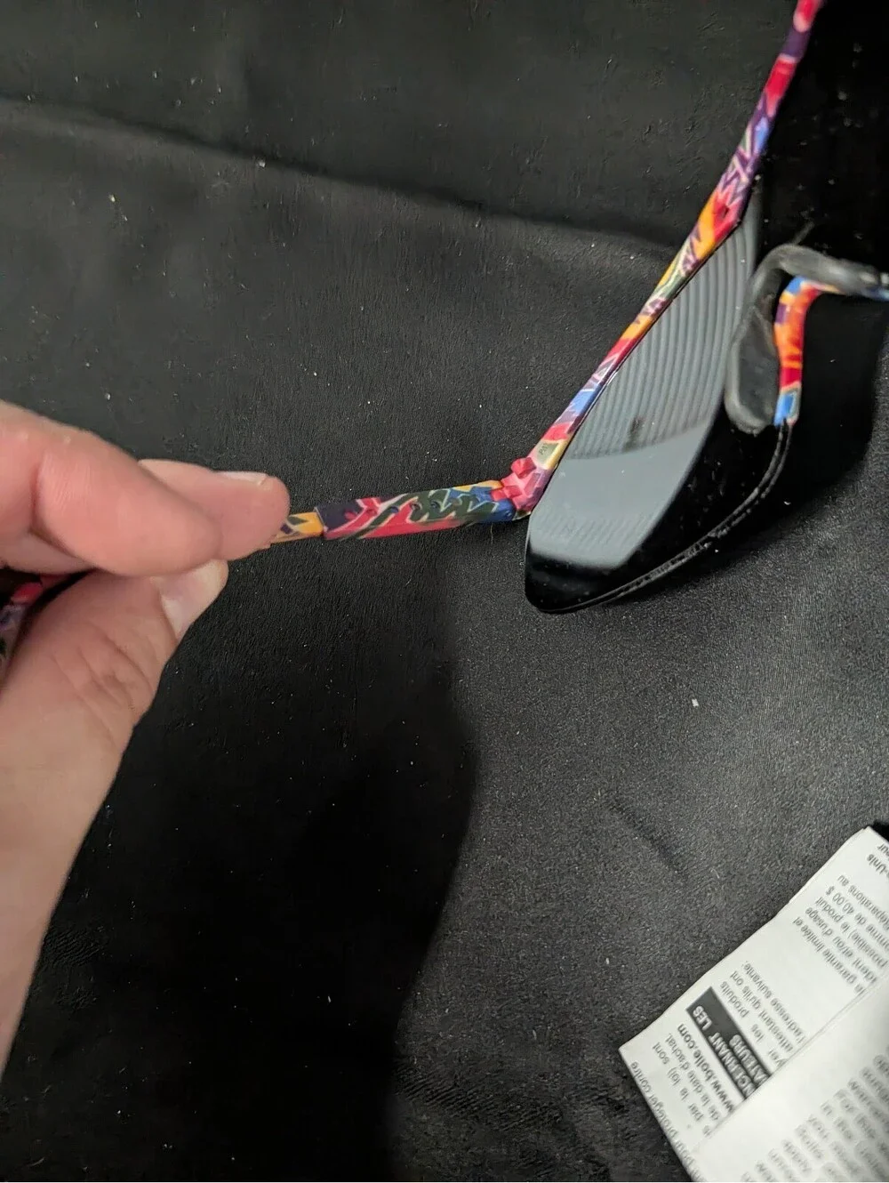 Vtg Bolle Micro Edge Multicolor Sunglasses Wrap